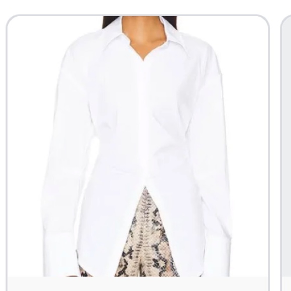 Simon Miller Loch button down top size M white